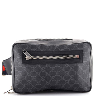 Gucci Soft Zip Sling Bag GG Coated Canvas Small