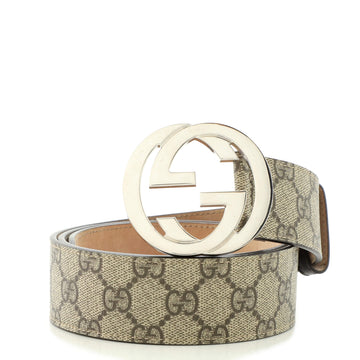 Gucci Interlocking G Belt GG Coated Canvas Medium