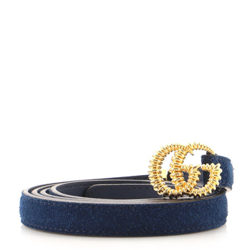 Gucci GG Torchon Belt Suede Thin