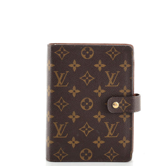 Louis Vuitton Ring Agenda Cover Monogram Canvas MM