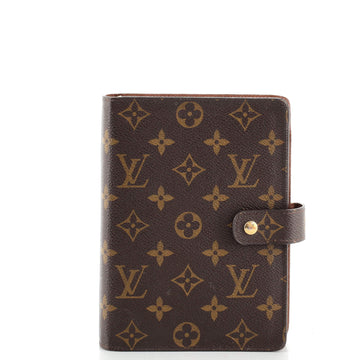 Louis Vuitton Ring Agenda Cover Monogram Canvas MM