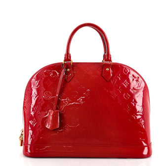 Louis Vuitton Alma Handbag Monogram Vernis MM
