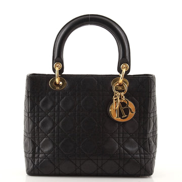 Christian Dior Vintage Lady Dior Bag Cannage Quilt Lambskin Medium