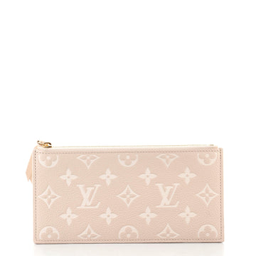 Louis Vuitton Felicie Zip Pouch Insert Spring in the City Monogram Empreinte Leather