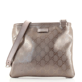 Gucci Zip Top Messenger Bag GG Imprime Small