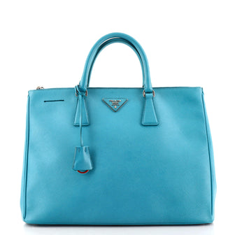Prada Double Zip Lux Tote Saffiano Leather Large