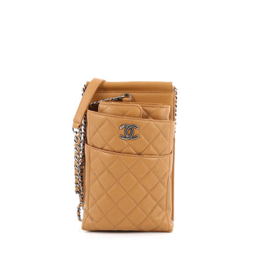 Chanel Waiter Bag Quilted Calfskin Mini Brown