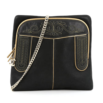 Chanel Paris-Salzburg Chain Backpack Embroidered Iridescent Calfskin Medium