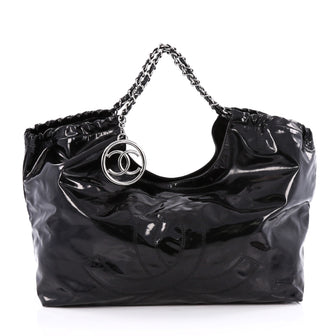 Chanel Coco Cabas Patent XL Black