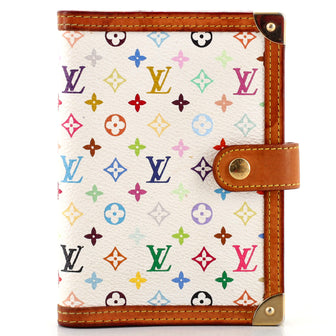 Louis Vuitton Ring Agenda Cover Monogram Multicolor with Leather PM