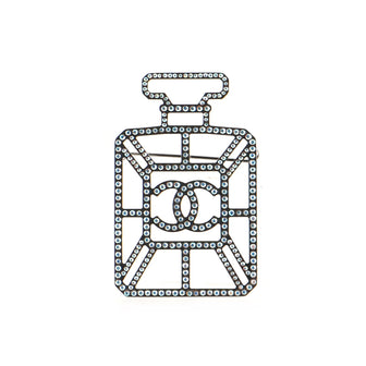 Chanel CC Brooch Metal with Crystals