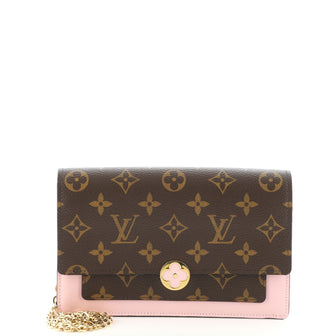 Louis Vuitton Flore Chain Wallet Monogram Canvas