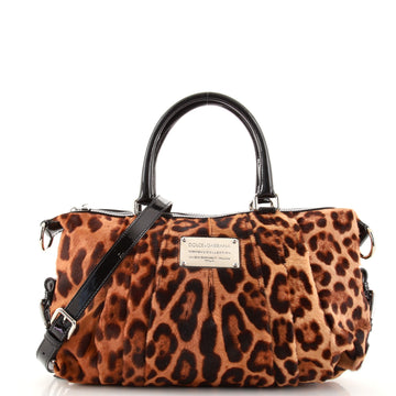 Dolce & Gabbana Miss Urbanette Satchel Printed Calf Hair Medium