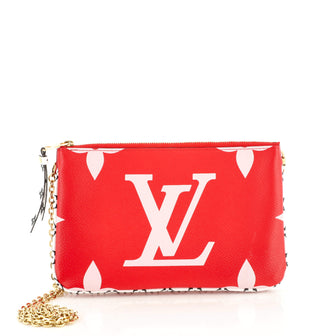 Louis Vuitton Double Zip Pochette Limited Edition Colored Monogram Giant
