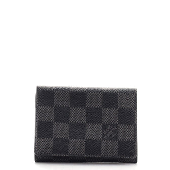 Louis Vuitton Envelope Business Card Holder Damier Graphite