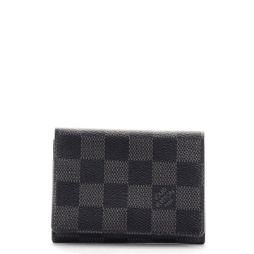 Louis Vuitton Envelope Business Card Holder Damier Graphite