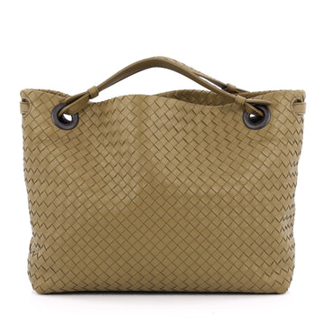 Bottega Veneta Bella Tote Intrecciato Nappa Large Green