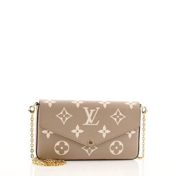 Louis Vuitton Felicie Pochette Bicolor Monogram Empreinte Giant