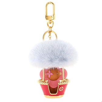 Louis Vuitton Mink Fur Fluffy Bag Charm