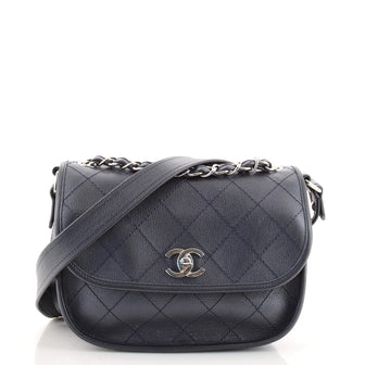 Chanel Jungle Stroll Messenger Bag Quilted Calfskin Small