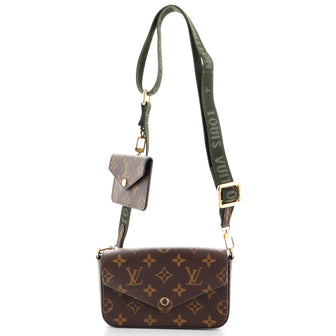 Louis Vuitton Felicie Strap & Go Handbag Monogram Canvas