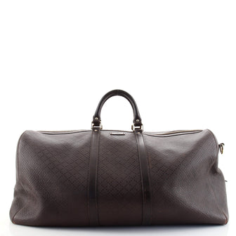 Gucci Bright Carry On Duffle Bag Diamante Leather Large
