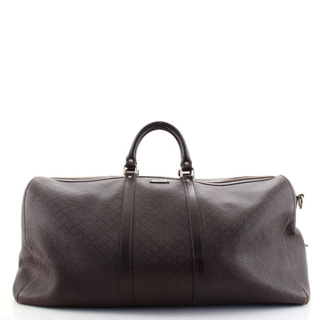 Gucci Bright Carry On Duffle Bag Diamante Leather Large
