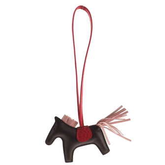 Hermes GriGri Rodeo Touch Bag Charm Leather with Alligator PM