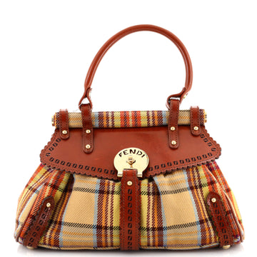 Fendi Magic Bag Tweed and Leather Medium