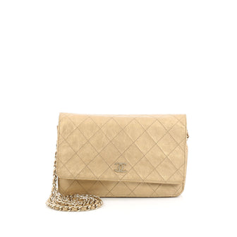 Chanel Palette Wallet On Chain Quilted Aged Calfskin Gold
