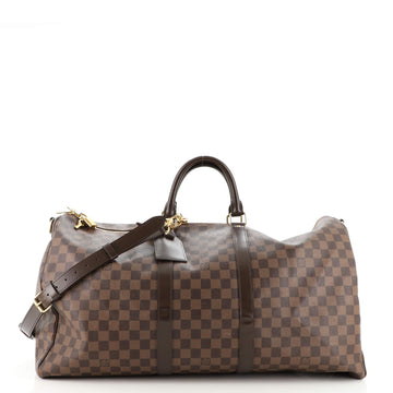 Louis Vuitton Keepall Bandouliere Bag Damier 55