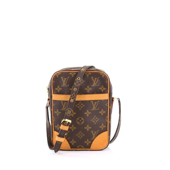 Louis Vuitton Danube Handbag Monogram Canvas Brown