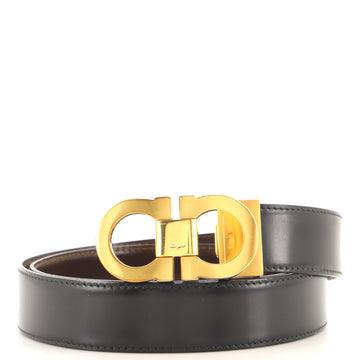 Salvatore Ferragamo Gancini Reversible Belt Leather Medium