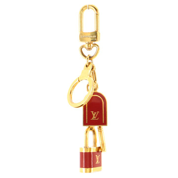 Louis Vuitton Porte Cles Cadena Bag Charm and Key Holder Metal and Enamel