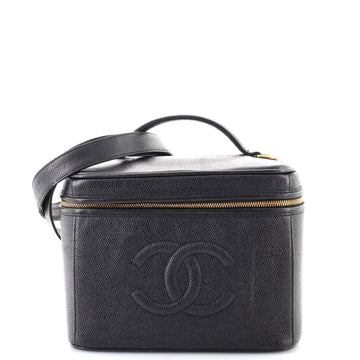 Chanel Vintage Timeless Vanity Case Caviar Small