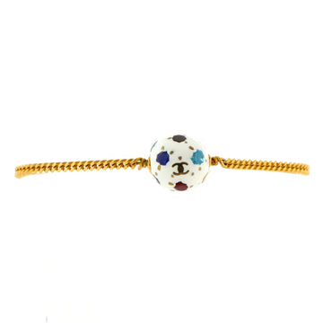 Chanel Soccer Ball Charm Bracelet Metal and Resin with Crystals
