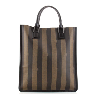 Fendi Pequin Tote Coated Canvas Large