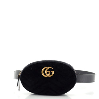Gucci GG Marmont Belt Bag Matelasse Velvet