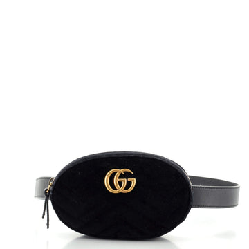 Gucci GG Marmont Belt Bag Matelasse Velvet