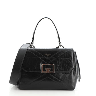 Givenchy ID Flap Bag Crinkled Glazed Leather Small