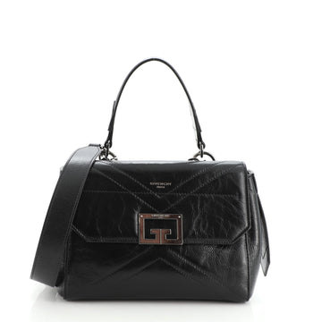 Givenchy ID Flap Bag Crinkled Glazed Leather Small