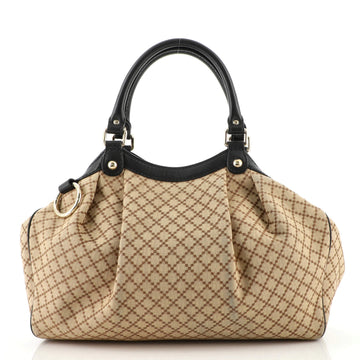 Gucci Sukey Tote Diamante Canvas Medium