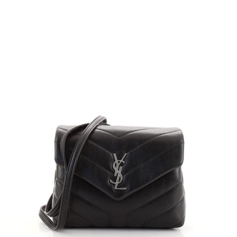 Saint Laurent LouLou Shoulder Bag Matelasse Chevron Leather Toy