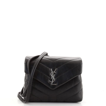 Saint Laurent LouLou Shoulder Bag Matelasse Chevron Leather Toy
