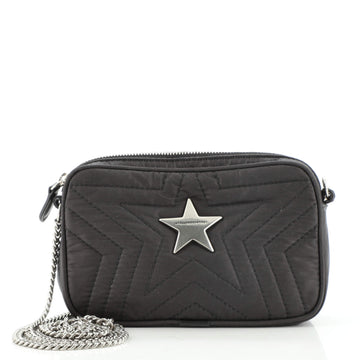 Stella McCartney Star Camera Bag Quilted Nylon Mini