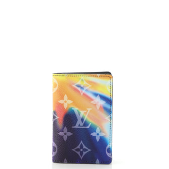 Louis Vuitton Pocket Organizer Limited Edition Monogram Sunset Canvas