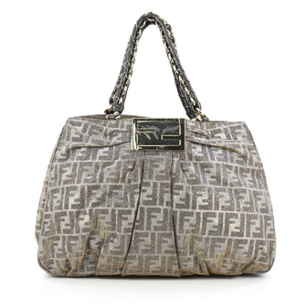 Fendi Mia Tote Zucca Canvas Large