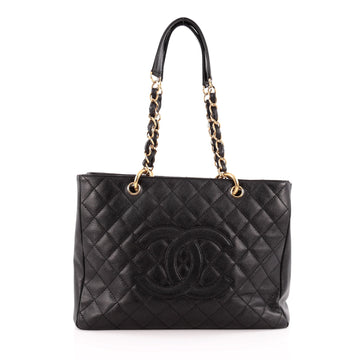 Chanel Grand Shopping Tote Quilted Caviar