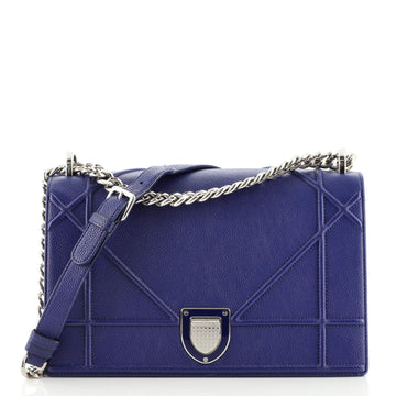 Christian Dior Diorama Flap Bag Grained Calfskin Medium