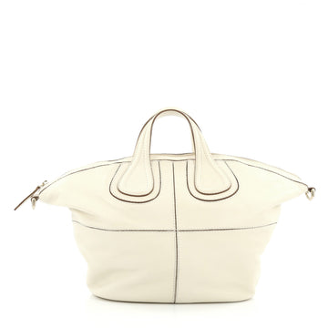 Givenchy Nightingale Satchel Leather Large White